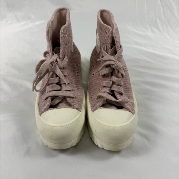 Converse Run Star Hike Platform High Top Sneakers Corduroy Pink Women’s 10.5 - Picture 2 of 6